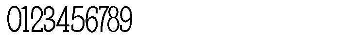 Pano Slab Thin Condensed Font OTHER CHARS