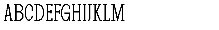 Pano Slab Thin Condensed Font UPPERCASE