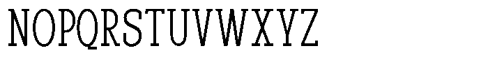 Pano Slab Thin Condensed Font UPPERCASE