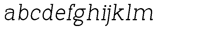 Pano Slab Thin Italic FONT
