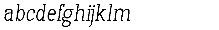 Pano Slab Thin Semi Condensed Italic FONT