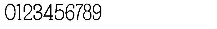 Pano Slab Thin Semi Condensed Font OTHER CHARS