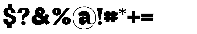 Panpan and Dondot Black Font OTHER CHARS