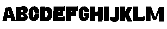 Panpan and Dondot Black Font UPPERCASE