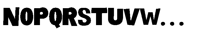 Panpan and Dondot Black Font UPPERCASE