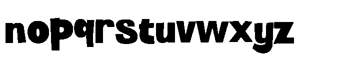 Panpan and Dondot Black Font LOWERCASE