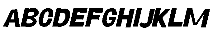 Panpan and Dondot Bold Italic Font UPPERCASE