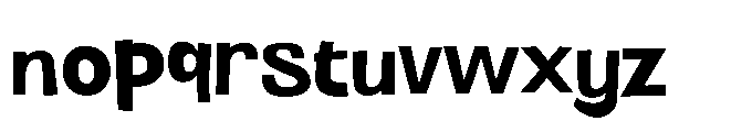 Panpan and Dondot Bold Font LOWERCASE