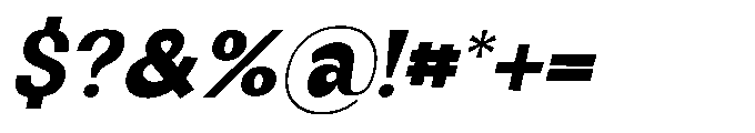 Panpan and Dondot Extra Bold Italic Font OTHER CHARS