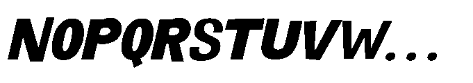 Panpan and Dondot Extra Bold Italic Font UPPERCASE