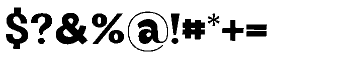 Panpan and Dondot Extra Bold Font OTHER CHARS