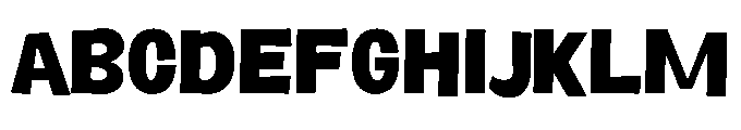 Panpan and Dondot Extra Bold Font UPPERCASE