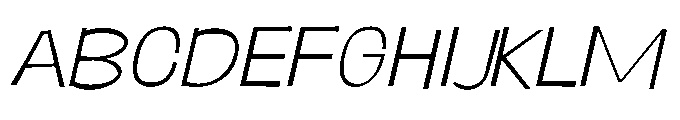 Panpan and Dondot Extra Light Italic Font UPPERCASE