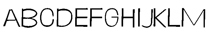 Panpan and Dondot Extra Light Font UPPERCASE