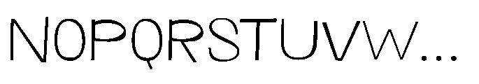 Panpan and Dondot Extra Light Font UPPERCASE