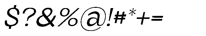 Panpan and Dondot Italic Font OTHER CHARS