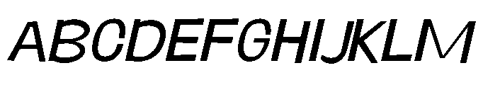 Panpan and Dondot Italic Font UPPERCASE