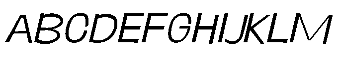 Panpan and Dondot Light Italic Font UPPERCASE