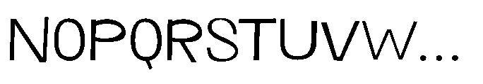 Panpan and Dondot Light Font UPPERCASE