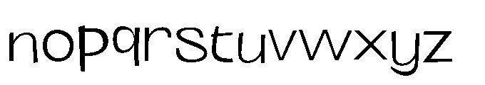 Panpan and Dondot Light Font LOWERCASE