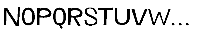 Panpan and Dondot Regular Font UPPERCASE