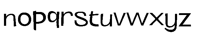 Panpan and Dondot Regular Font LOWERCASE