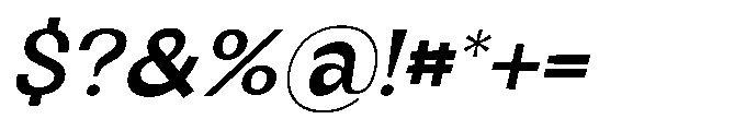 Panpan and Dondot Semi Bold Italic Font OTHER CHARS