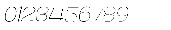 Panpan and Dondot Thin Italic Font OTHER CHARS