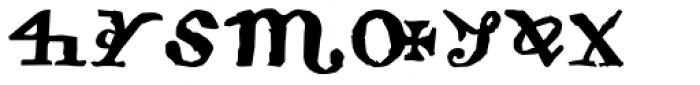 Pantographia Charlemagne Two Font LOWERCASE