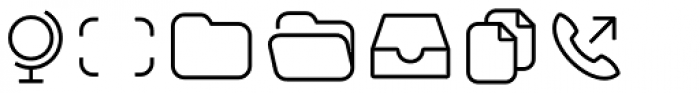 Panton Icons B Regular Font LOWERCASE