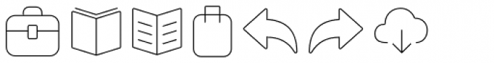 Panton Icons C Light Font LOWERCASE