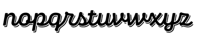 Panton Rust Script Bold Base Shadow Font LOWERCASE