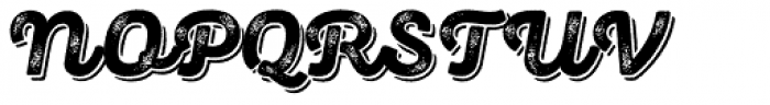 Panton Rust Script Extra Bold Grunge Shadow Font UPPERCASE