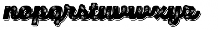Panton Rust Script Heavy Grunge Shadow Font LOWERCASE