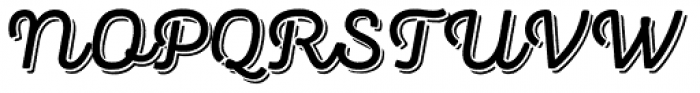 Panton Rust Script Semi Bold Base Shadow Font UPPERCASE