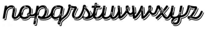 Panton Rust Script Semi Bold Grunge Shadow Font LOWERCASE