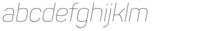 Panton Thin Italic Font LOWERCASE