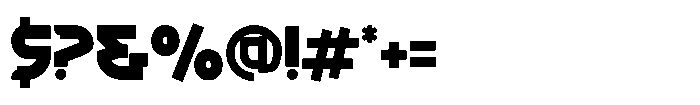 Panzer Blaze Font OTHER CHARS
