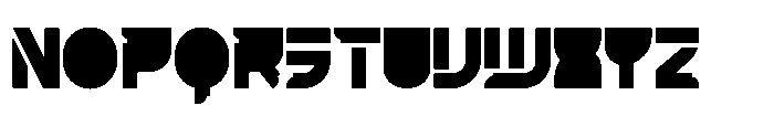 Panzer Blaze Font LOWERCASE