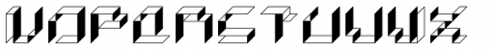 Paper Cube Box Font LOWERCASE