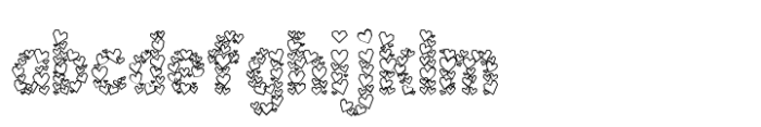 Paper Hearts Outline FONT