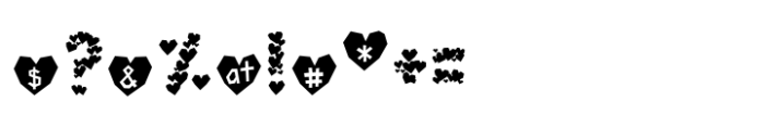 Paper Hearts Regular Font OTHER CHARS