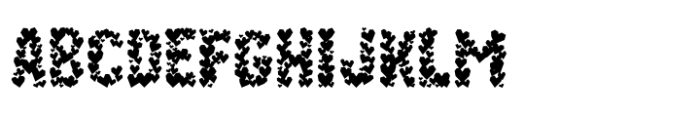 Paper Hearts Regular Font UPPERCASE