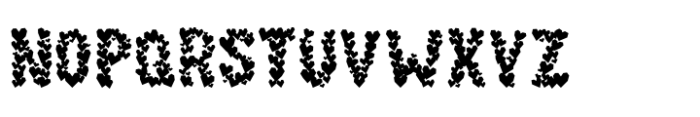 Paper Hearts Regular Font UPPERCASE