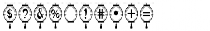 Paper Lanterns Font OTHER CHARS