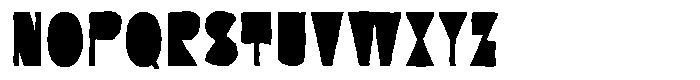Paper Sticker Font LOWERCASE