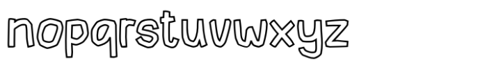 Paper Stitch Outline Font LOWERCASE