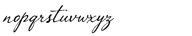 Papeterie Dupont Script Font LOWERCASE