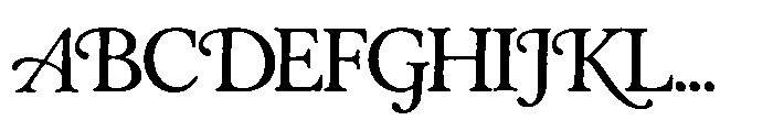 Papeterie Dupont Serif Alt Font UPPERCASE