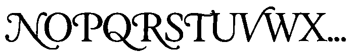 Papeterie Dupont Serif Alt Font UPPERCASE